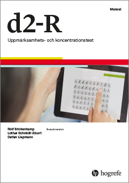 d2-R Uppmärksamhets- och koncentrationstest, bild på manual