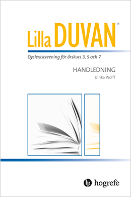 Lilla DUVAN. Dyslexiscreening för skolår 3, 5 och 7. Bild på handledning