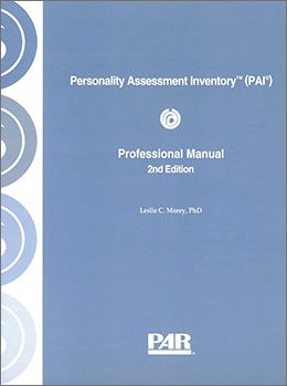 PAI Personality Assessment Inventory, bild på manual